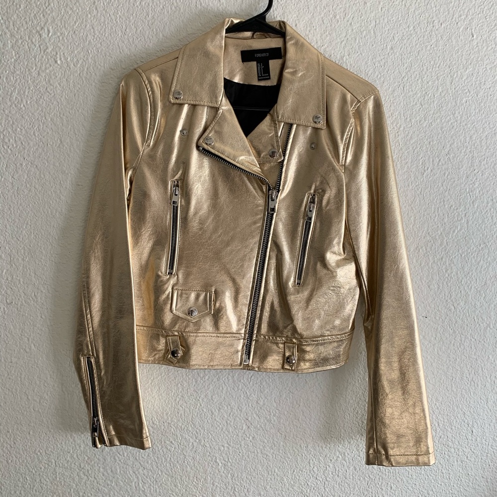 Forever 21 gold jacket